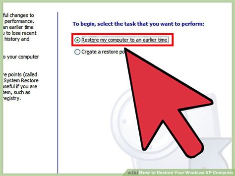 Image result for System Restore Windows XP