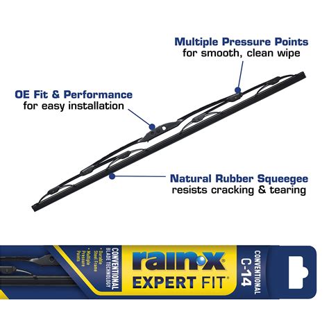 Rain-X Expert Fit Conventional Windshield Wiper Blade C-14 - 860014 ...