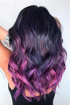 Hair Color Combinations For Black Hair by 35 Unique Purple And Black Hair Combinations Hair Color Hair Color Combinations For Black Hair