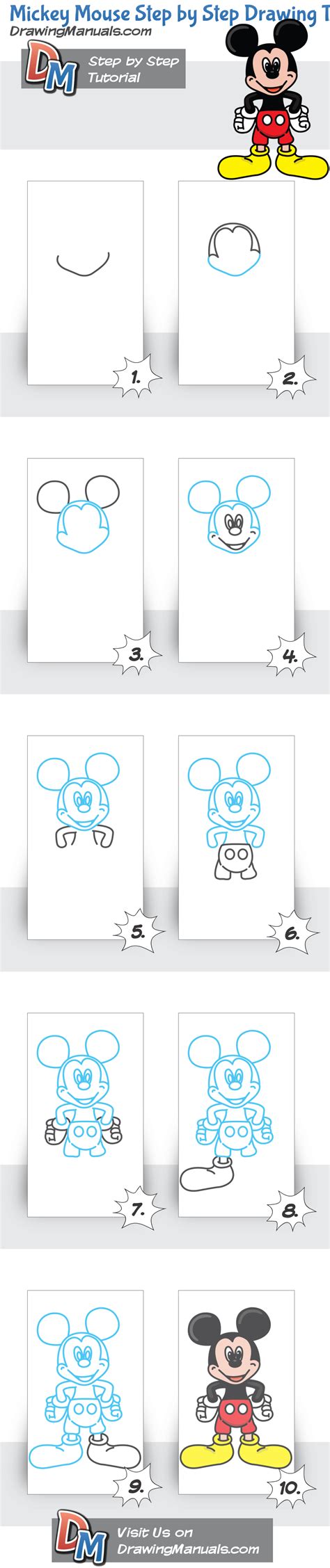 Image result for Mickey Mouse Drawing Tutorial