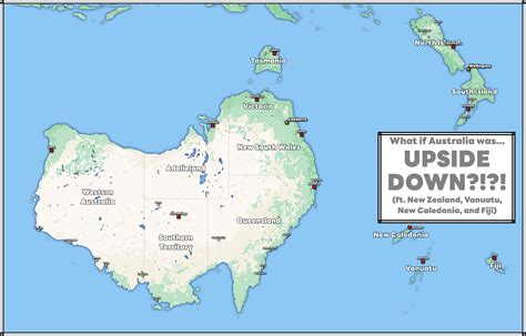 What if Australia was… UPSIDE DOWN?! (Got removed) : r/imaginarymapscj