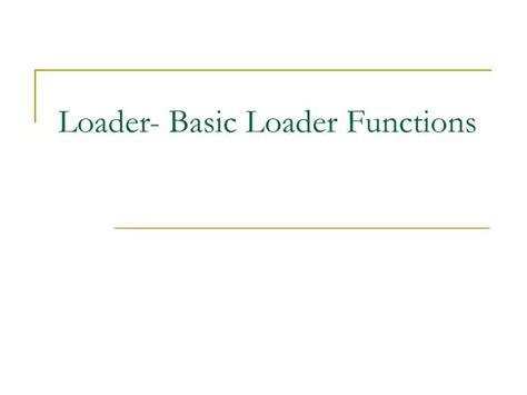 Loader Examples 的图像结果