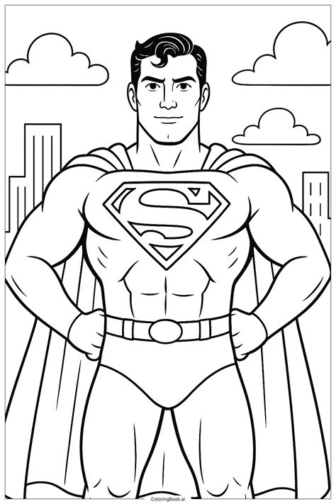 40 Superman Ausmalbilder (Kostenlose PDF & PNG Downloads)