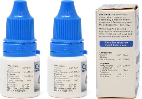 Can-C Eye Drops 5ml 2 Count - Natural Ointment Treatment for Animals and Humans - Vision ...