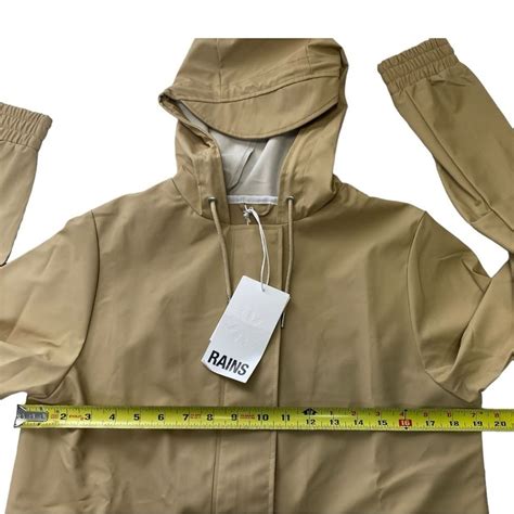 Rains jacket Sz XS lightweight long waterproof windproof raincoat NEW ...