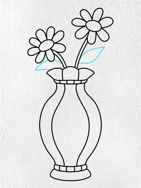 Draw a Flower Vase - HelloArtsy