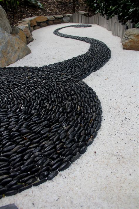Zen Garden // Solistone Mona Standing Pebbles | River rock landscaping ...