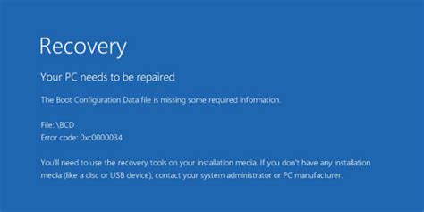 Image result for BCD File Missing or Corrupt