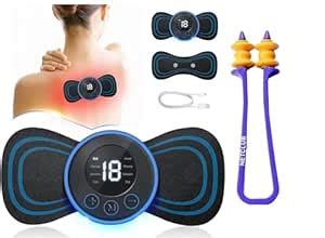 ACB 2 in 1 Acupressure Wireless Portable Neck Massager with 8 Modes and ...