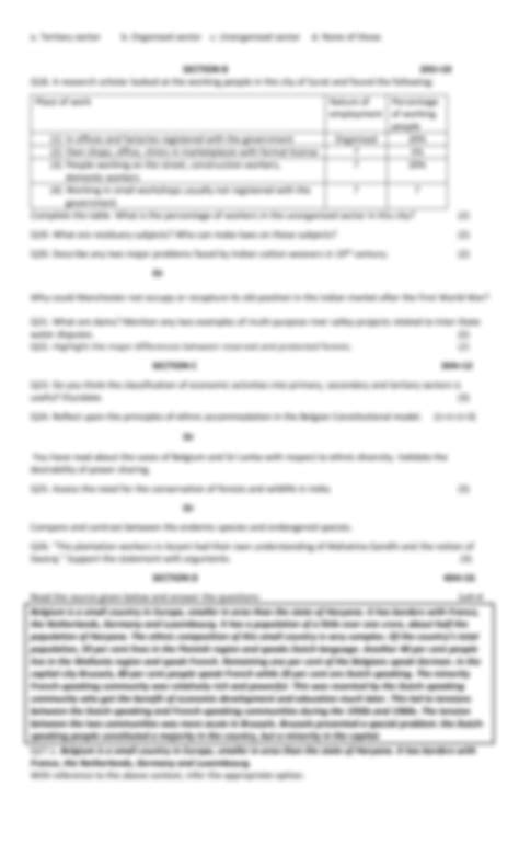 Image result for SST Sample Paper Class 10 Term 2