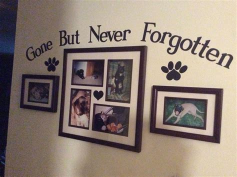 This is my pet memorial wall. | Pet memorial ideas dogs, Diy dog stuff ...
