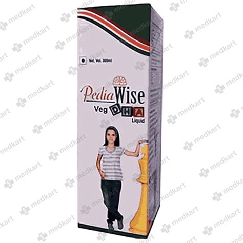 PEDIAWISE VEG DHA LIQUID 300 ML : View Price, Combination and ...
