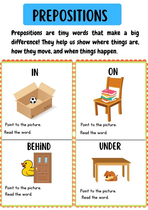Prepositions for Little Learners - MyLearningYard.com