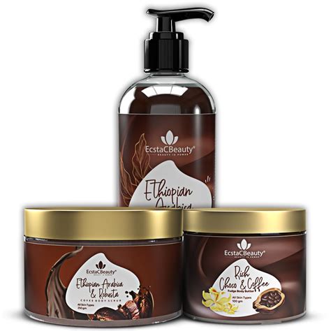 EcstaCBeauty 3 Steps Ethiopian Coffee Body Polishing Kit | Body Toning ...