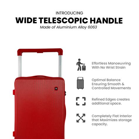 CARBONADO Exodus Check In Luggage (Radiant Red)– Moto Central