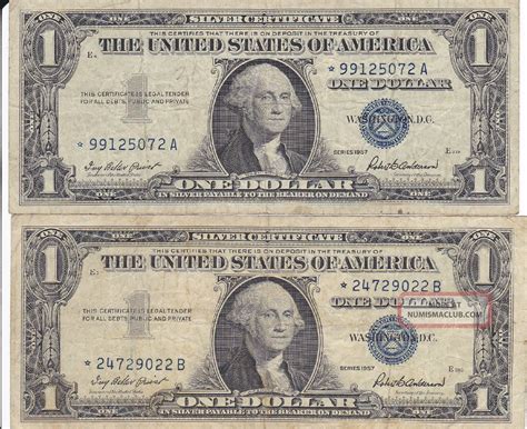 1957 silver certificate star note lookup - gasmstop