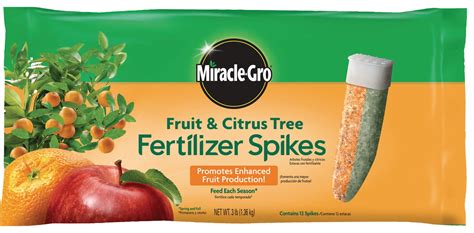 Miracle Grofertilizer Spikes For Fruit And Citrus Trees 12 Pack ...