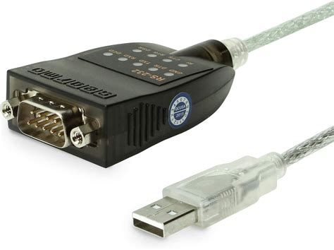 Gearmo USB to RS-232 Serial Adapter wLED Indicators India | Ubuy