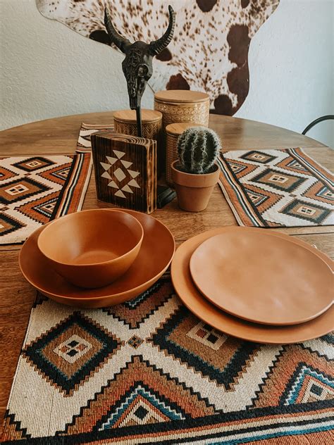 Terracotta Matte Planta Dinnerware for Southwest Home Decor | Western ...
