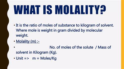 Molality