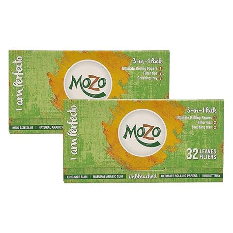 BONGCHIE Mozo with Filter Unbleached Rolling Paper - Pack of 2 Booklets ...