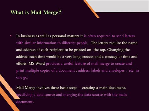 Image result for Mail Merge Videotutorial Point