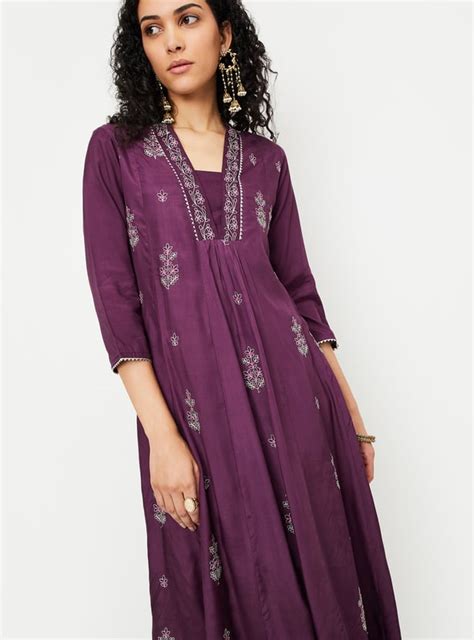 Buy Kalki x Max Women Embroidered Kalidar Kurta Online at just Rs. 1299 ...