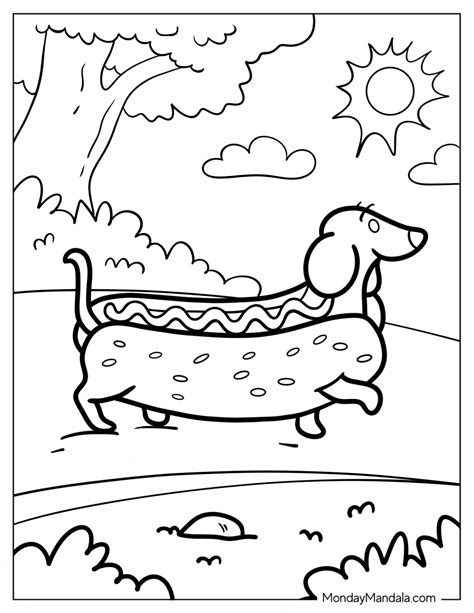 Weenie Dog Coloring Sheets Dachshund Coloring Page : R/Dachshund