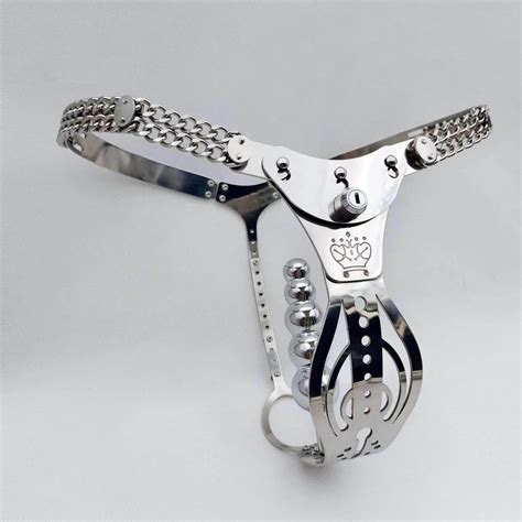 Stainless Steel 2.0 Hollowed Out Adjustable Chastity Belt For Female ...