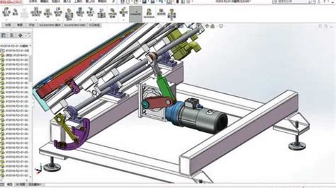 气动倍速双倍行程旋转180度夹紧翻转顶升机构_SOLIDWORKS 2019_模型图纸下载 – 懒石网