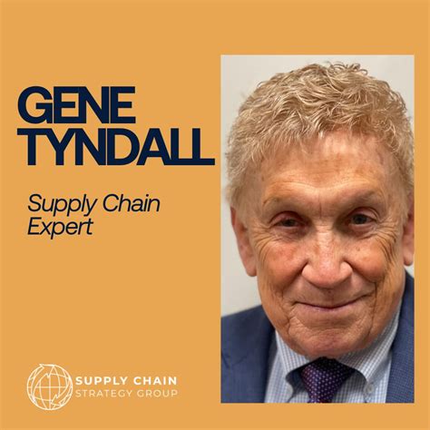 Supply Chain Strategy Group on LinkedIn: We are proud to introduce Gene Tyndall, a titan in the ...
