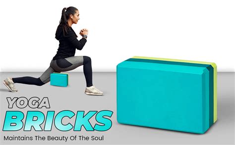 REZNOR Yoga Blocks, High Density Yoga Brick Foam Blocks to Improve ...