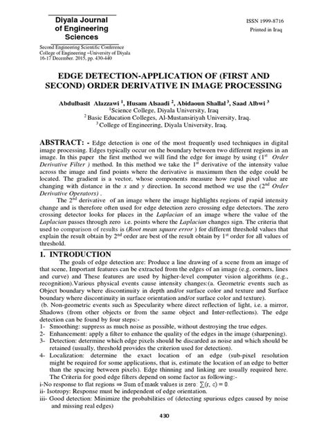 First Order Difference and Edge Detection 的图像结果