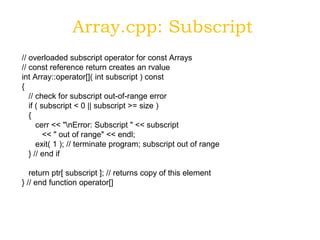 Image result for How to Overload the Array Operator for a Custom String Class