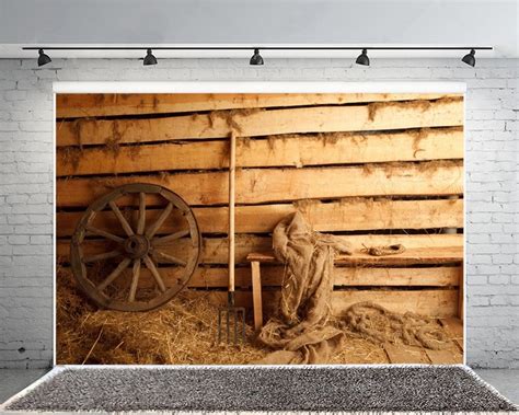 Buy AOFOTO 10x8ft Old Farmhouse Barn Photography Background Vintage ...
