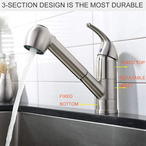 Buy Comllen Commercial Brushed Nickel Stainless Steel Small Single ...