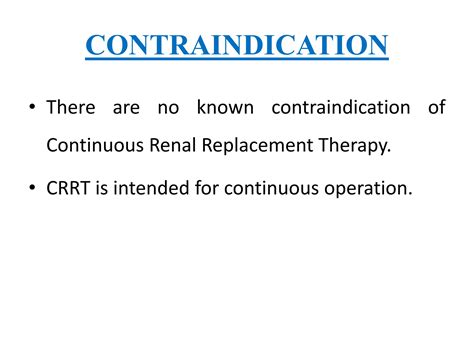 Continuous renal replacement therapy | PPTX