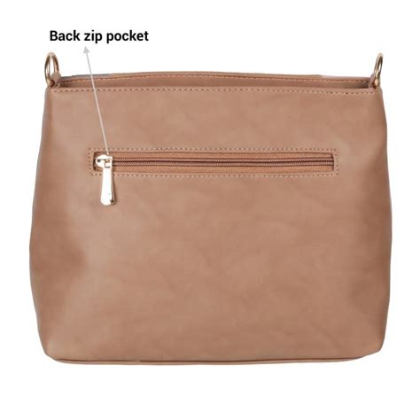 Buy Mochi Women Beige Hand Bags Zip Top Sling Online | SKU: 66-7355-20 ...