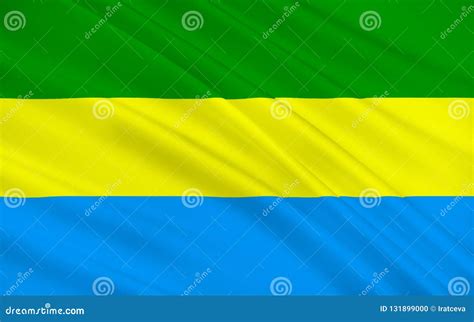 Flag of Bandung, Indonesia stock illustration. Illustration of lesser - 131899000