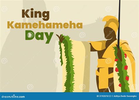 Kamehameha day poster stock vector. Illustration of event - 319207612