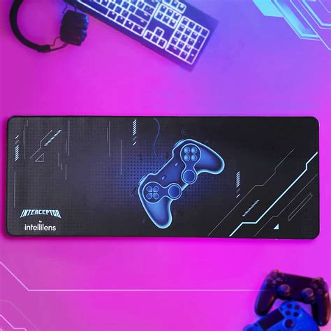 INTERCEPTOR by Intellilens Gaming Mouse Pad for Laptop (80x30cm) | 3mm ...