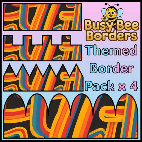 A vibrant and whimsical illustration | Bulletin Board Borders Pack ...