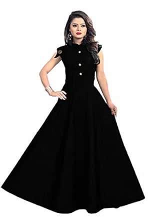 Buy vaidehi creation Women's Tafeta Satin Anarkali Style Gown at Amazon.in