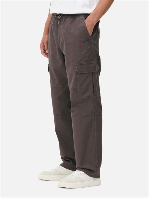 Men's Charcoal Utility Cargo Pants | Primark