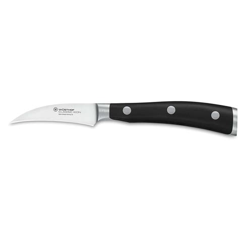 WÜSTHOF Classic Ikon, Blade length: 7cm, black, Peeling Knife, 60-1040332207 - Fisherona