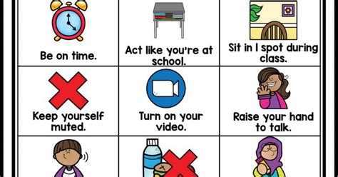 Image result for Virtual Class Rules Elementary