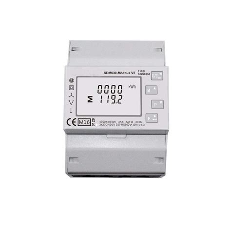 Buy 100A SDM630 Modbus RS485 Din Rail KWH Three Phase Energy Meter ...
