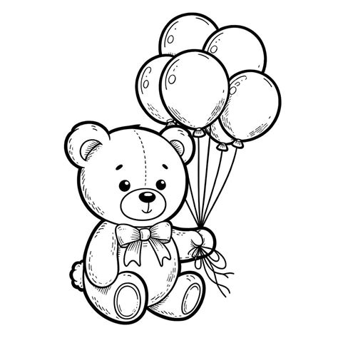 Thanksgiving Teddy Bear Coloring Pages [2025]