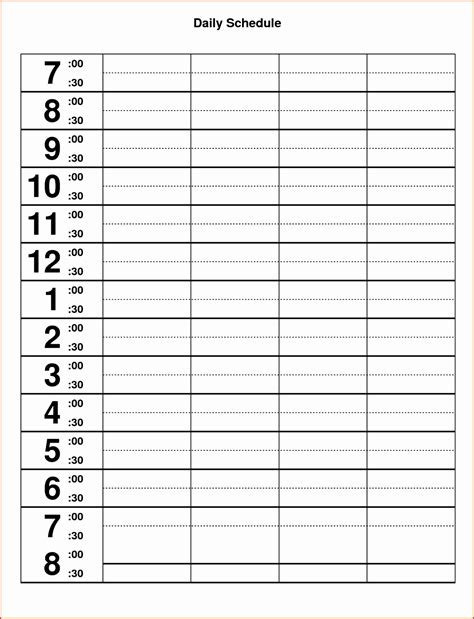 10 Excel Hourly Schedule Template - Excel Templates - Excel Templates