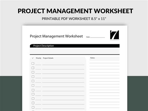 Image result for Project Worksheet